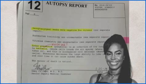 Kim Porter Autopsy: Medical Examiner's Final Report Details